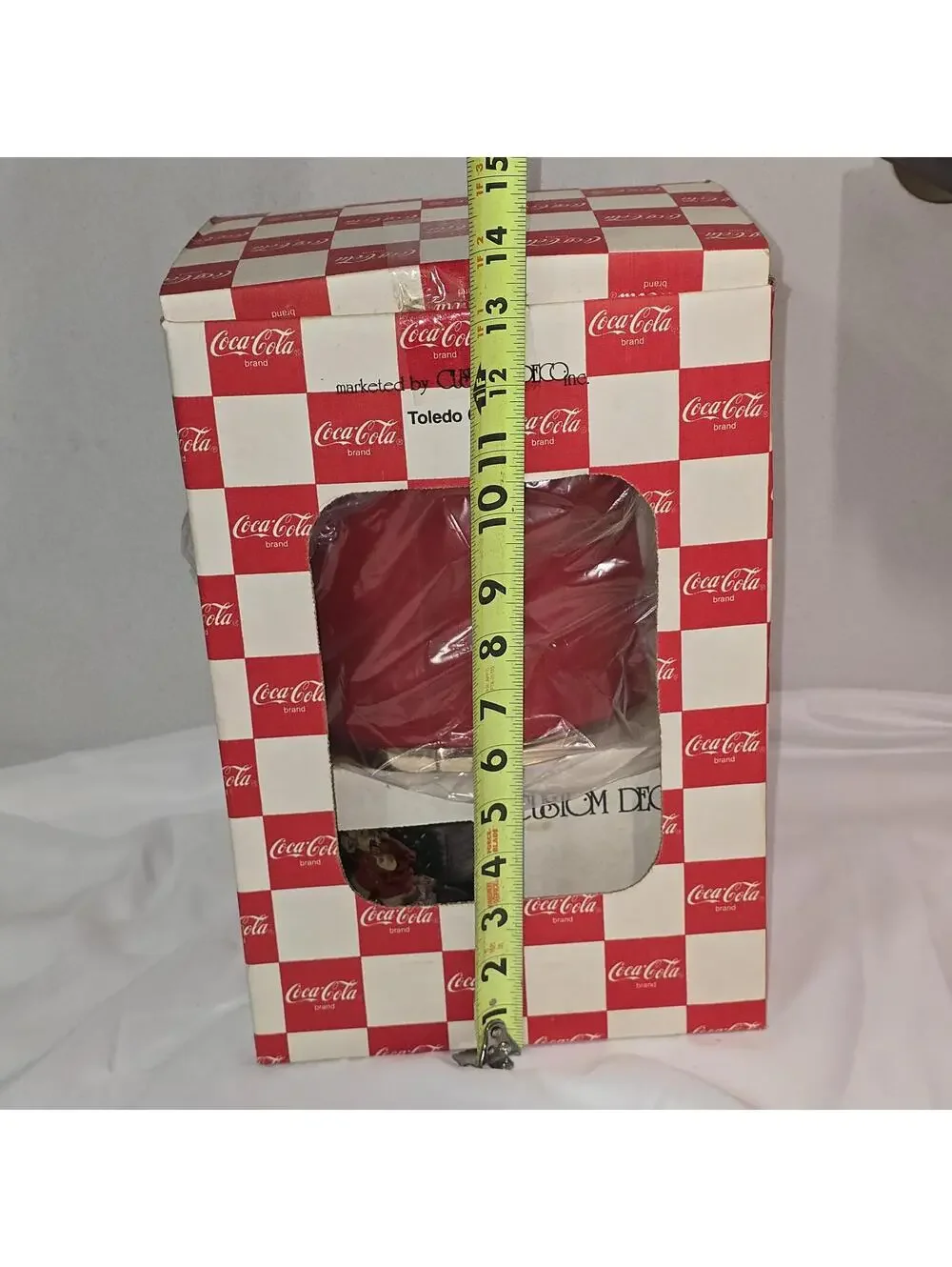 Vintage 1993 Coca Cola Christmas 5 Pc Entertainment Set Ice Bucket Glasses NIB